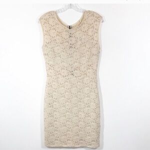 Lovemarks Ivory Lace Dress Short Sleeve Size Medium